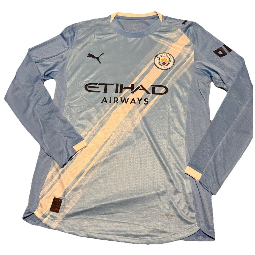 Manchester City‎ 2024/25 Home Long Sleeve Jersey 2XL #7 Earthkeeper Ultraweave